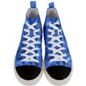 Light Reflections Abstract No5 Blue Men s Mid-Top Canvas Sneakers View1