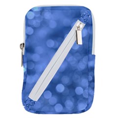 Light Reflections Abstract No5 Blue Belt Pouch Bag (small) by DimitriosArt