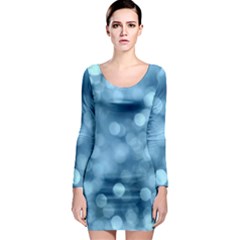Light Reflections Abstract No8 Cool Long Sleeve Bodycon Dress