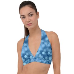 Light Reflections Abstract No8 Cool Halter Plunge Bikini Top