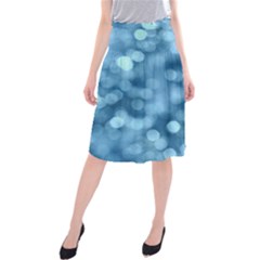 Light Reflections Abstract No8 Cool Midi Beach Skirt