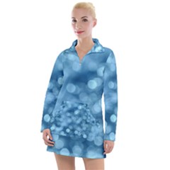 Light Reflections Abstract No8 Cool Women s Long Sleeve Casual Dress
