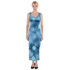 Light Reflections Abstract No8 Cool Fitted Maxi Dress