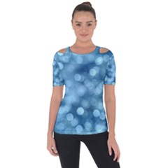 Light Reflections Abstract No8 Cool Shoulder Cut Out Short Sleeve Top