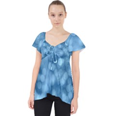 Light Reflections Abstract No8 Cool Lace Front Dolly Top