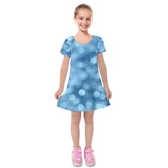 Light Reflections Abstract No8 Cool Kids  Short Sleeve Velvet Dress