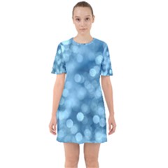 Light Reflections Abstract No8 Cool Sixties Short Sleeve Mini Dress