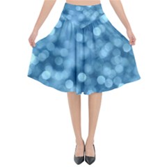 Light Reflections Abstract No8 Cool Flared Midi Skirt