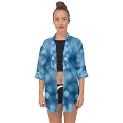 Light Reflections Abstract No8 Cool Open Front Chiffon Kimono