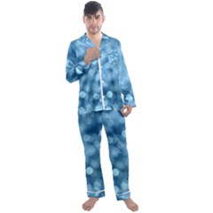 Light Reflections Abstract No8 Cool Men s Long Sleeve Satin Pajamas Set