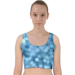 Light Reflections Abstract No8 Cool Velvet Racer Back Crop Top