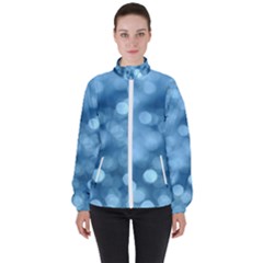 Light Reflections Abstract No8 Cool Women s High Neck Windbreaker