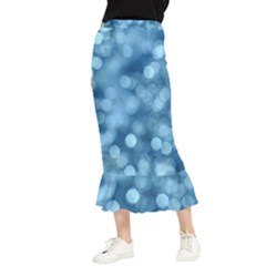 Light Reflections Abstract No8 Cool Maxi Fishtail Chiffon Skirt