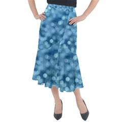 Light Reflections Abstract No8 Cool Midi Mermaid Skirt