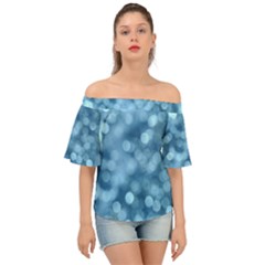 Light Reflections Abstract No8 Cool Off Shoulder Short Sleeve Top