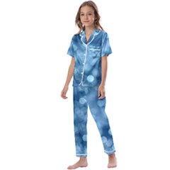 Light Reflections Abstract No8 Cool Kids  Satin Short Sleeve Pajamas Set
