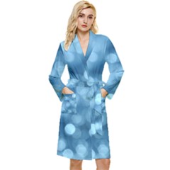 Light Reflections Abstract No8 Cool Long Sleeve Velour Robe
