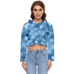 Light Reflections Abstract No8 Cool Women s Lightweight Cropped Hoodie