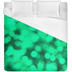 Light Reflections Abstract No10 Green Duvet Cover (King Size)