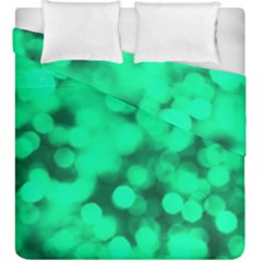 Light Reflections Abstract No10 Green Duvet Cover Double Side (king Size) by DimitriosArt