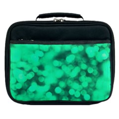 Light Reflections Abstract No10 Green Lunch Bag by DimitriosArt