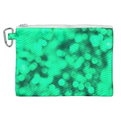 Light Reflections Abstract No10 Green Canvas Cosmetic Bag (xl) by DimitriosArt