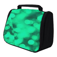 Light Reflections Abstract No10 Green Full Print Travel Pouch (small) by DimitriosArt