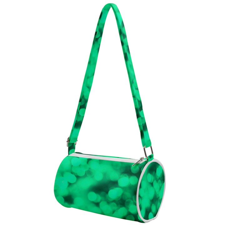 Light Reflections Abstract No10 Green Mini Cylinder Bag