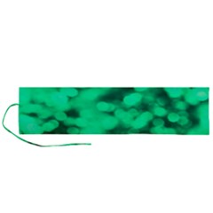 Light Reflections Abstract No10 Green Roll Up Canvas Pencil Holder (L)