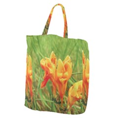 Orange On The Green Giant Grocery Tote by DimitriosArt