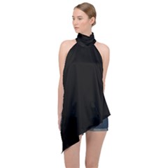 S1e1mercedes Halter Asymmetric Satin Top by SomethingForEveryone