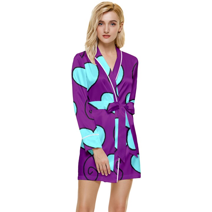 S9 Long Sleeve Satin Robe