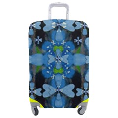 Rare Excotic Blue Flowers In The Forest Of Calm And Peace Luggage Cover (medium) by pepitasart