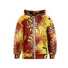 Sunflowers Kids  Zipper Hoodie by 3cl3ctix