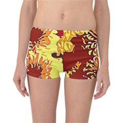 Sunflowers Reversible Boyleg Bikini Bottoms