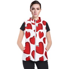 Scribbled Love Women s Puffer Vest