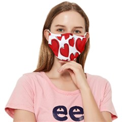 Scribbled Love Fitted Cloth Face Mask (adult)