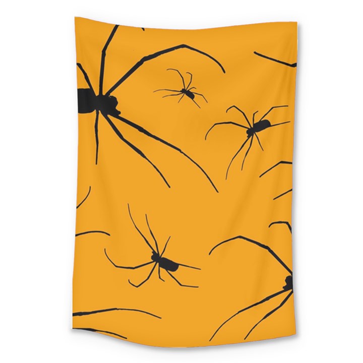 Scary Long Leg Spiders Large Tapestry