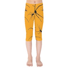 Scary Long Leg Spiders Kids  Capri Leggings  by SomethingForEveryone