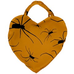 Scary Long Leg Spiders Giant Heart Shaped Tote by SomethingForEveryone