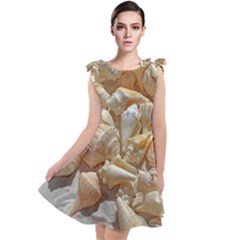 Sea-shells Bg Tie Up Tunic Dress by SomethingForEveryone