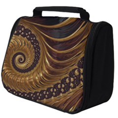 Shell Fractal In Brown Full Print Travel Pouch (big) by SomethingForEveryone