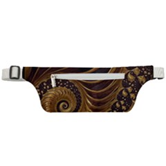 Shell Fractal In Brown Active Waist Bag by SomethingForEveryone