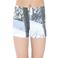 Winter Forest Kids  Sports Shorts by SomethingForEveryone