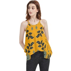 Floral Folk Damask Pattern Fantasy Flowers Floral Geometric Fantasy Flowy Camisole Tank Top by Eskimos