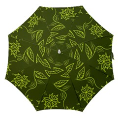 Folk Flowers Print Floral Pattern Ethnic Art Straight Umbrellas by Eskimos