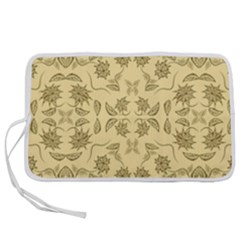 Floral Folk Damask Pattern Fantasy Flowers Floral Geometric Fantasy Pen Storage Case (m) by Eskimos