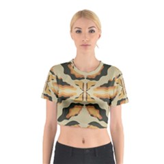 Abstract Pattern Geometric Backgrounds  Abstract Geometric  Cotton Crop Top by Eskimos