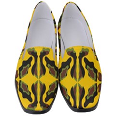 Abstract Pattern Geometric Backgrounds  Abstract Geometric Design    Women s Classic Loafer Heels by Eskimos