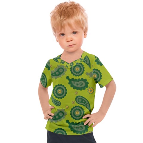 Floral Pattern Paisley Style Paisley Print  Doodle Background Kids  Sports Tee by Eskimos